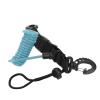 Diving Camera Coiled Lanyard with Quick Release Buckle, Rotatable Hook, TPU 304 Stainless Steel, for Underwater Photography, Boating, Hiking (Lake Blue) view 2