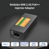 2.5Gb PoE Injector Adapter 90W, IEEE 802.3bt/at/af Compliant, Converts Non-PoE to PoE Network, 100/1000/2500Mbps RJ45, Up to 328 ft, Plug & Play (90W) view 2