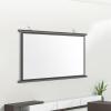 YUQIWKK Projector Screen, 4:3 HD Retractable Projector Screen, No Wrinkles, Without Dents, HD Screen, 4K 3D Wall Mounted Ceiling Projection Screen Drop Down for Home Theater Office Classroom(30") view 1