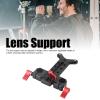15mm Long Lens Support, Vertical Adjustment Telephoto Long Lens Support Bracket, Height Adjustable Y Shaped Lens Bracket for Camera Rail, DSLR Camera Shoulder Rig view 4