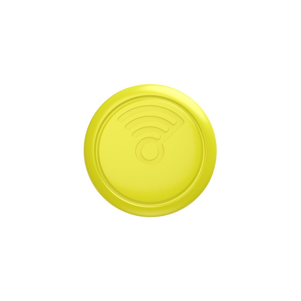 3YKaital Air Tracker 1 Pack,Item Locator with Sound Remind, Bluetooth & GPS Tracking Device for Key,Luggage,Backpack,Wallet and Pet,Works with Apple Find My (iOS Only)-Yellow