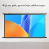 30-72INCH Manual Pull Down Projector Screen, Anti-Crease Wall Mounted Ceiling Pull Down Projection, 4:3 Diag 4K 8K 3D Ultra HDR HD Home Theater Movie Office Presentation Projection Screen(30") view 4