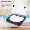 CD Player Portable, Rechargeable CD Player, Portable 5.3 Music Player with Wired Headphones, 2000mah CD Music Player for CD R CD RW MP3 WMA (Black Color) view 3