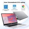 Acer Chromebook 315 Laptop, 15.6" FHD Display, Intel Celeron N4500, 4 GB RAM, 64 GB eMMC + 256 GB Card, WiFi 6, HD Webcam, Chrome OS, Nonslip Mouse & Protective Sleeve, for College Student & Business view 2
