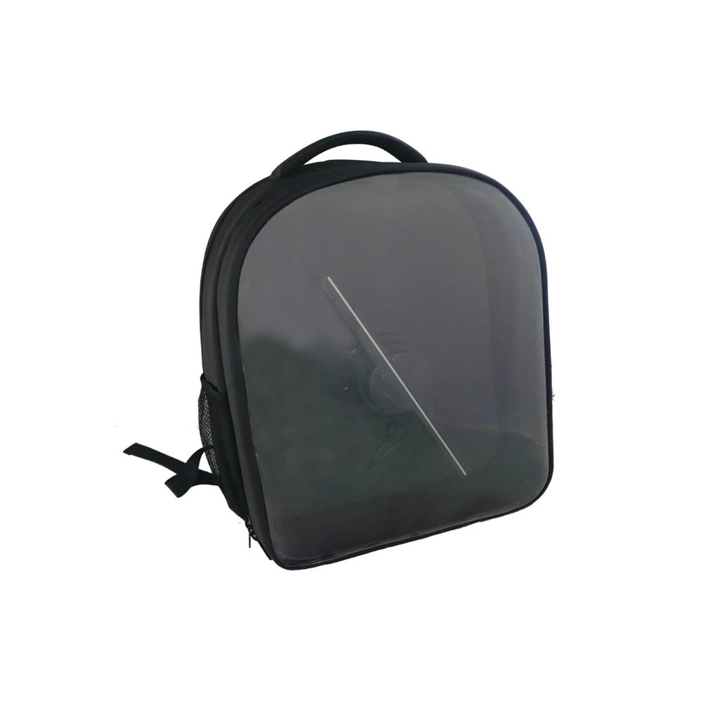 YHYWJHY Holographic Fan, 3D Hologram Bag Projector Fan Advertising Backpack Lighting Holographic Machine Backpack with LED Display Screen Shoulderbag Video Projector