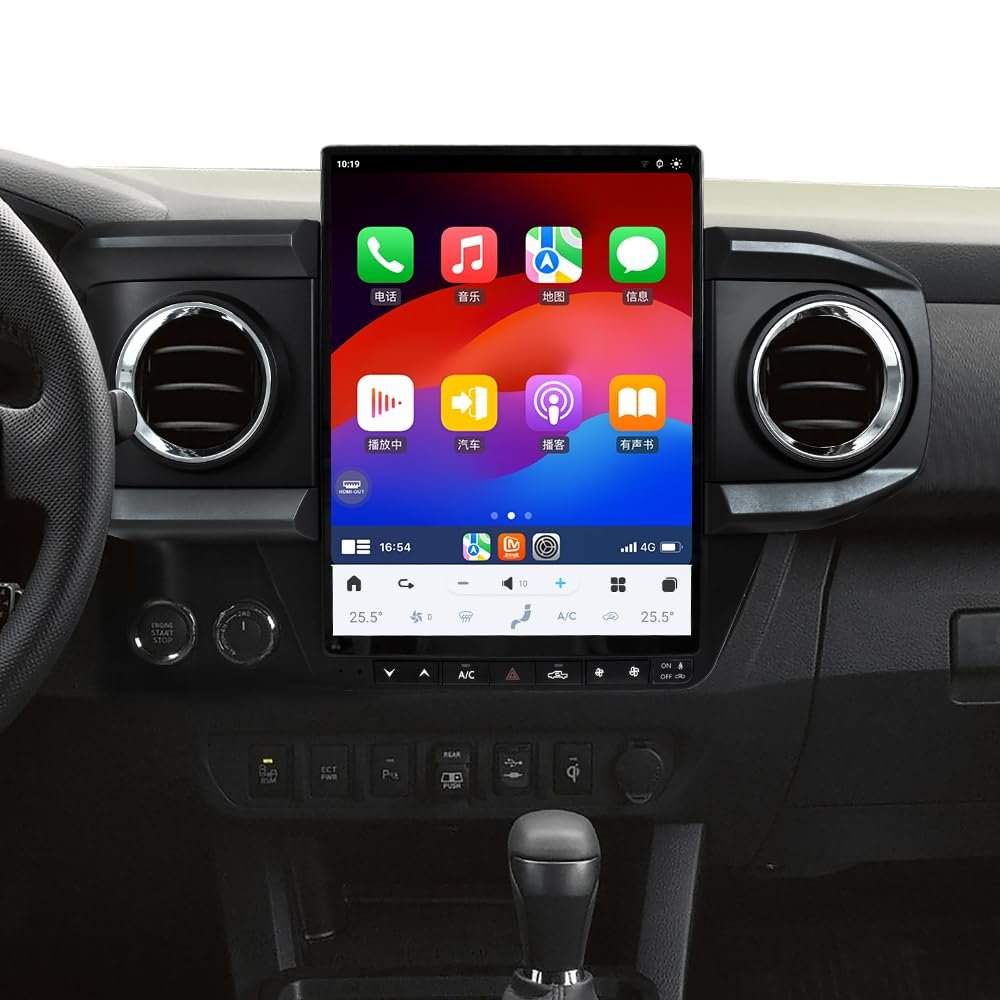 128GB Android 13 Car Radio for Toyota Tacoma 2016-2023 Head Unit Multimedia Player Auto Stereo Carplay Radio Upgrade 13.6inch Touch Screen