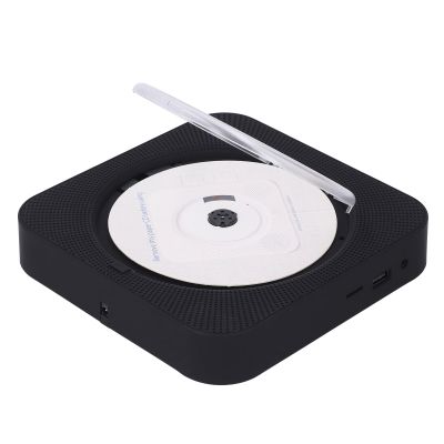 CD Player Portable, Portable Home CD Music Player with Remote Control, Supports AUX and 3.5 mm Audio Input Jack, 2 Modes Wall Mount Cd Player (Black)