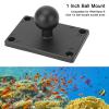 1 Inch Ball Mount Universal Aluminum Alloy AMPS Square Plate, Compatible with RAM Mounts B Size Ball Double Socket Arms, Sturdy 6061 T6 Material, Non Slip Rubber Ball, Industry view 3