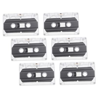 LIFKICH 6pcs Recordable Audio Cassette Tapes Blank Cassette Tapes Music for Voice Recording