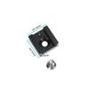 LIFKICH 2pcs Cold Shoe Flash Mount Adapter Multifunctional Quick Release Bracket for Cameras Clamping Style Compatible Flash Units Black view 3