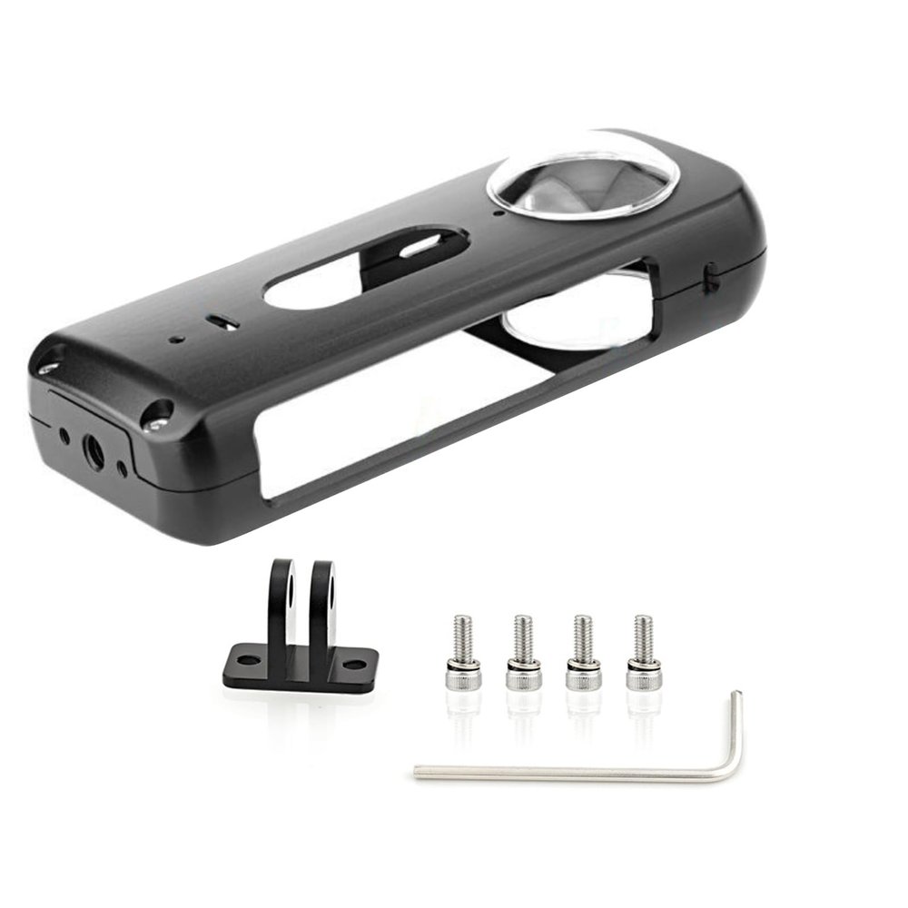 Action Camera Protective Case Cage Rig Alloy Protection Frame with 1/4 Screw Port for Insta360 X3 Camera