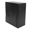 Desktop Gaming PC Case, Tower Desktop Computer Chassis with 0.6mm Full Black Steel, mATX ITX for Gaming Workstation view 1