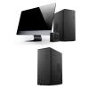 Desktop Gaming PC Case, Tower Desktop Computer Chassis with 0.6mm Full Black Steel, mATX ITX for Gaming Workstation view 3