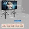 100inch Projector Screen with Tripod, Wall or Stand Mount, 16:9 HD, 120inch Portable Projector Screen for Home Theater, Outdoor, Indoor(100 inch) view 2
