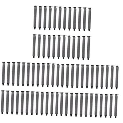 CAXUSD 60pcs Computer Case Ventilation Plate Mesh Pci Slot Cover Cooling Fan Chassis Bits Block for Matx ATX