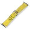 Handcrafted Alligator Leather Watch Straps  Unique Grain, Genuine Leather Bands for Apple Watch Series 1-9 & SE  Premium Accessories for 38-49mm Models (Xanthic, Apple Watch 41mm) view 4
