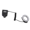 LED Macro Rings Flash Light, 48LED Macro Flash Light with LCD Display Power Control Adapter Rings Flash Diffuser for DSLR Cameras, 4 Lighting Modes and 7 Level Brightness view 1