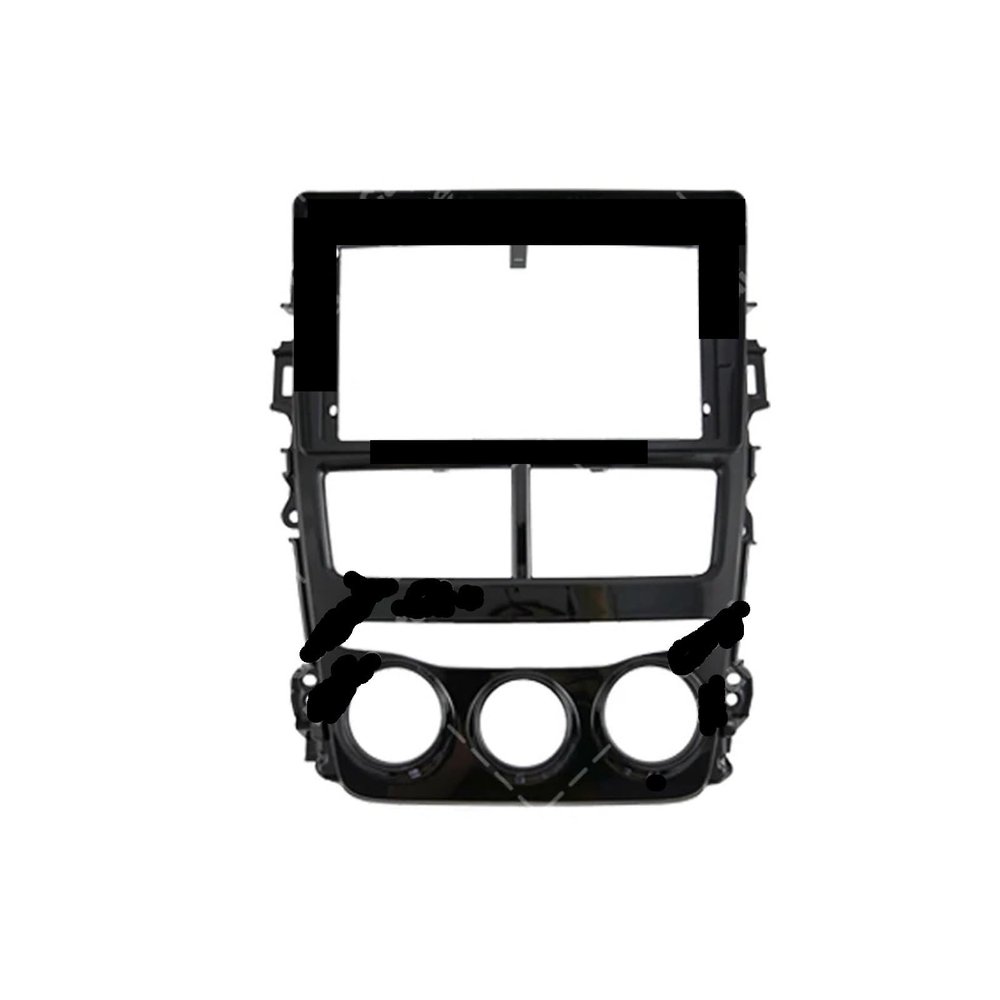 WALYAODM Car Radio Panel 2 Din Car Frame Adapter Fit for Toyota Vios Yaris 2018-2020 9 INCH Big Screen DVD Player Fitting Panel Kit