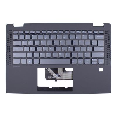 ApplianPar Upper Case Palmrest with Backlit Keyboard 5CB0Y85490 for Lenovo Flex 5-14IIL05 ARE05 ITL05 Laptop Gray