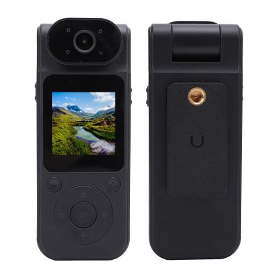 Heayzoki Body Camera with Audio and Video Recording, 4K Body Cam with 180 Degree Rotatable Lens, 1.54 Inch Screen Body Worn Cameras with Back Clip