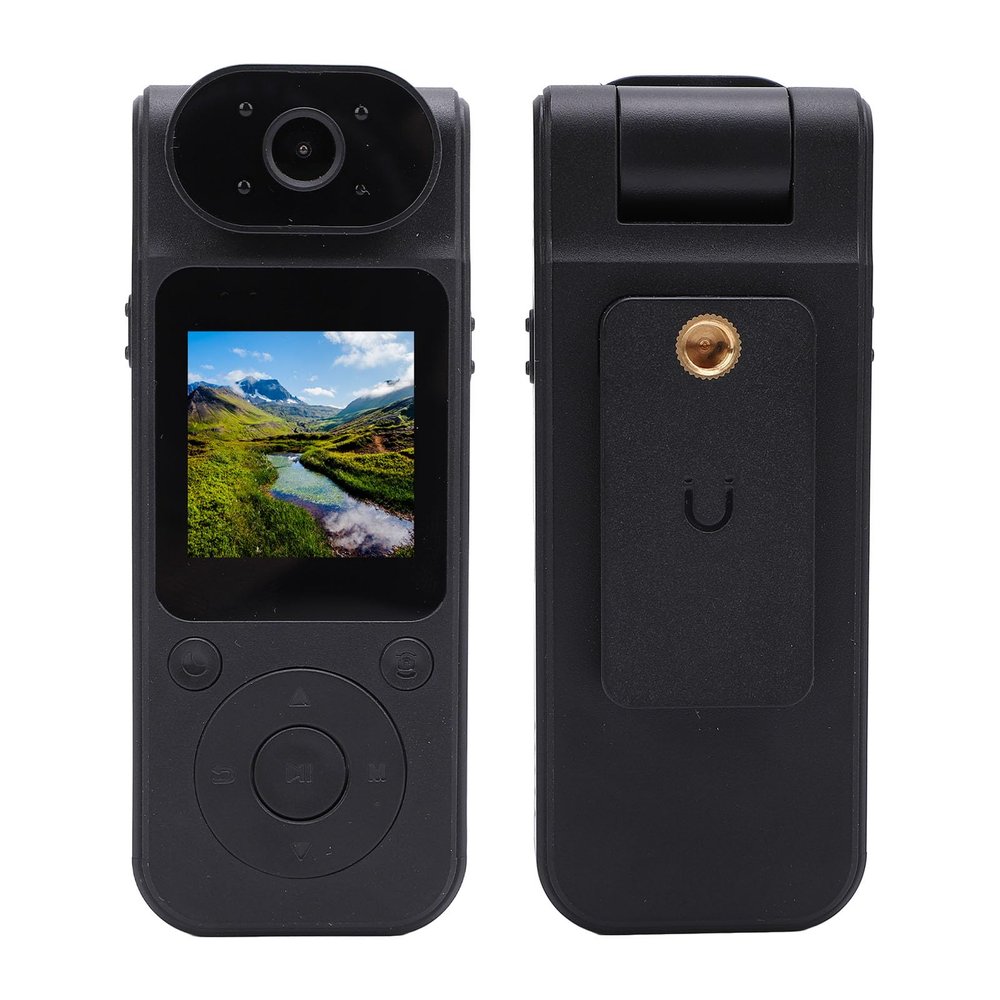 Heayzoki Body Camera with Audio and Video Recording, 4K Body Cam with 180 Degree Rotatable Lens, 1.54 Inch Screen Body Worn Cameras with Back Clip