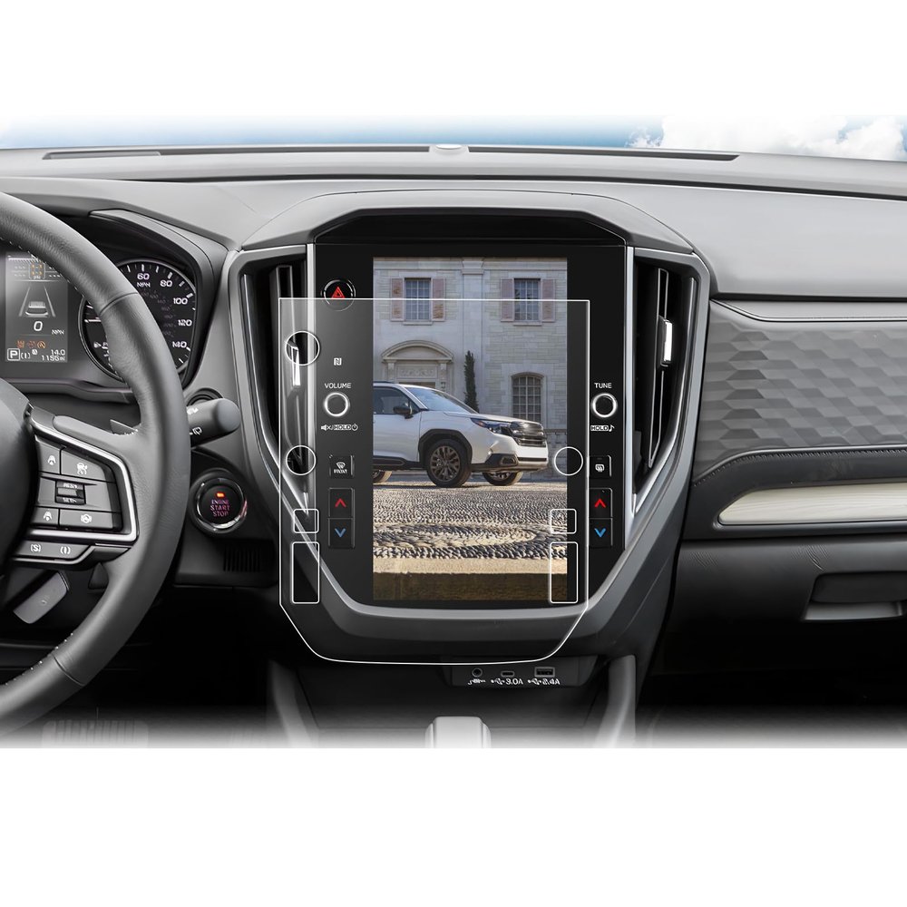 BIBIBO 2Pcs Subaru Forester Screen Protector 2025 Premium/Sport/Limited/Touring 11.6Inch Anti-Glare Anti-Reflection Ultra-Clear Foils for Radio