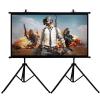100inch Projector Screen with Tripod, Wall or Stand Mount, 16:9 HD, 120inch Portable Projector Screen for Home Theater, Outdoor, Indoor(120 inch) view 1