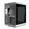 Hyte Y70 Touch Infinite Dual Chamber ATX Mid Tower Modern Aesthetic Case with Integrated 2.5K LCD Touchscreen - Panda/White view 4