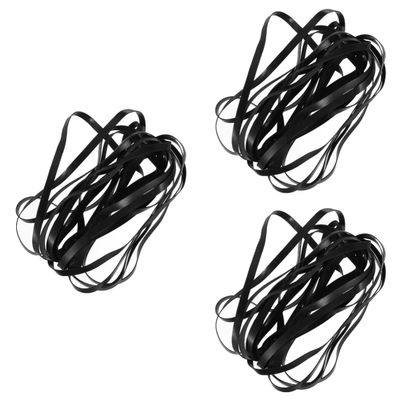 LIFKICH 120pcs Recorder Rubber Belts for Cassette Tape Machine Repair Replacement for DVD Drive Personal Stereo and More Flat Shape