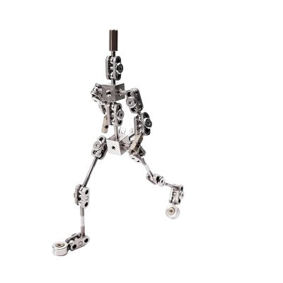 1:8 Proportional Adult Skeleton Kit, DIY Stop Motion Armature Kits, Stainless Steel Stop Motion Puppet, Metal Puppet Figure for Animation Character Design and Creation(17cm)