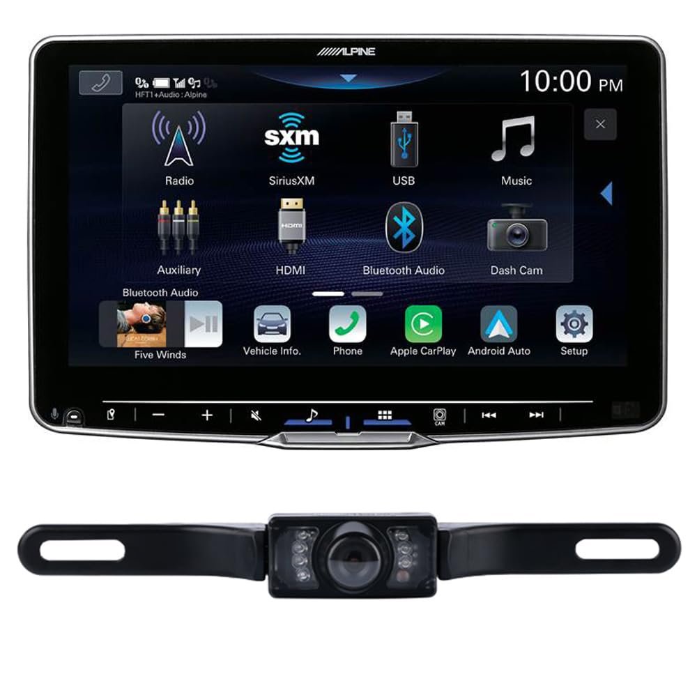 Alpine Halo9 ILX-F509 9" Digital Multimedia Receiver with DICA License Plate Camera