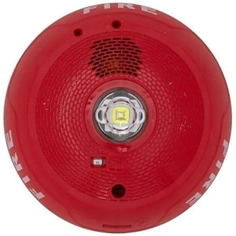 System Sensor PC2RLED L-Series 2-Wire Ceiling Mount Horn Strobe with LED, Red; Electrically Compatible with Legacy SpectrAlert, SpectrAlert Advance and L-Series Devices; 24VDC Operation Only