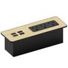 Kable Kontrol Recessed Power Strip Kit with Fast Charging 2 PD65W USB-C Ports, 2 USB-A ports, 3 Power Desk Outlets, Replaceable Wooden Finish Panel Plate Flush Mount Furniture Charging Station Grommet view 1
