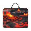 SamLng Kilauea Volcanos 14in Laptop Case Sleeve Bag Shoulder Messenger Briefcase Carrying Handle and Accessory Pocket view 1