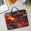 SamLng Kilauea Volcanos 14in Laptop Case Sleeve Bag Shoulder Messenger Briefcase Carrying Handle and Accessory Pocket view 3