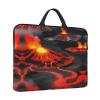SamLng Kilauea Volcanos 14in Laptop Case Sleeve Bag Shoulder Messenger Briefcase Carrying Handle and Accessory Pocket view 4