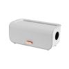 Aqur2020 Cable Management Box, Ideal for Organizing Cords, Premium Plastic Design, Detachable Bottom, Protects Cables, Made with Elegant Wood Lid for Home & Office (White) view 1