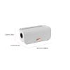 Aqur2020 Cable Management Box, Ideal for Organizing Cords, Premium Plastic Design, Detachable Bottom, Protects Cables, Made with Elegant Wood Lid for Home & Office (White) view 2