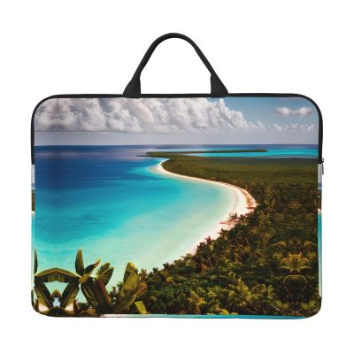 SamLng island of cuba 14in Laptop Case Sleeve Bag Shoulder Messenger Briefcase Carrying Handle and Accessory Pocket