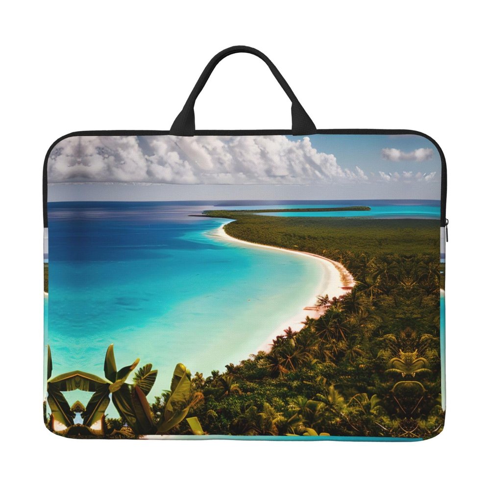 SamLng island of cuba 14in Laptop Case Sleeve Bag Shoulder Messenger Briefcase Carrying Handle and Accessory Pocket
