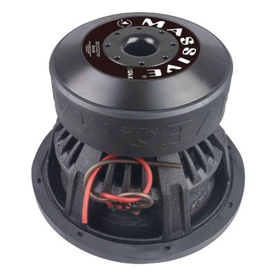 Massive Audio H124X | 12 2000W RMS Dual 4-Ohm  XL Series 3 Voice Coil Mega Bass Woofer, Heavy-Duty Cast Basket, Competition-Grade Car Audio - Hippo Series Subwoofer