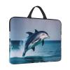 cute Dolphin 14in Laptop Case Sleeve Bag Versatile Shoulder Messenger Briefcase, Designed for Business Travel view 4