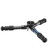 Leofoto LS-223CEXX Tabletop Tripod w/Built-in Leveling Head, Ranger Series, Carbon Fiber, 3 Leg Sections, Lightweight, Ball Head Optional (LS-223CEXX) view 3