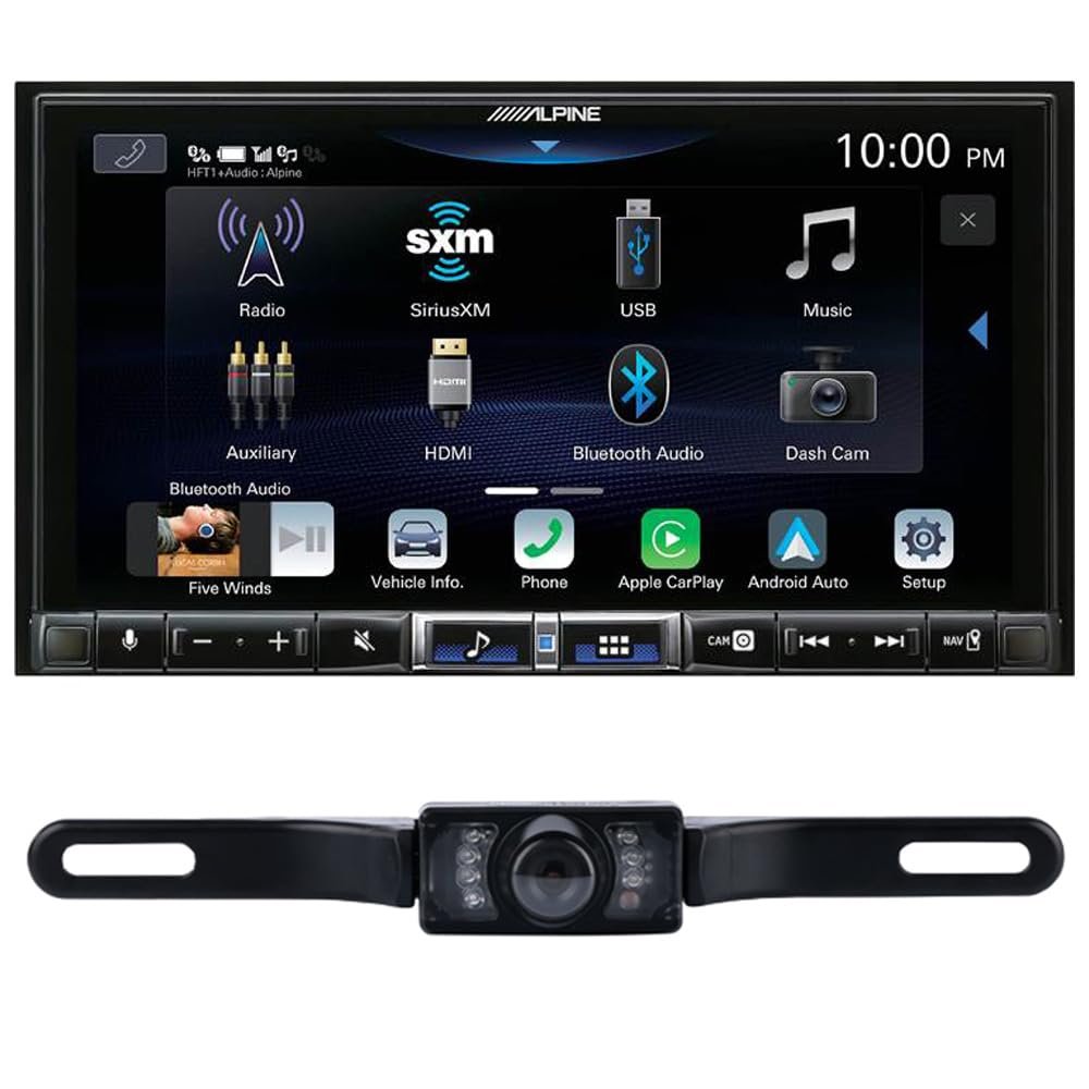 Alpine ILX-507 7" Multimedia Receiver with Bluetooth and DICA License Plate Camera