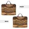 SamLng African Style Patchwork 14in Laptop Case Sleeve Bag  Shoulder Messenger Briefcase Carrying Handle and Accessory Pocket view 3