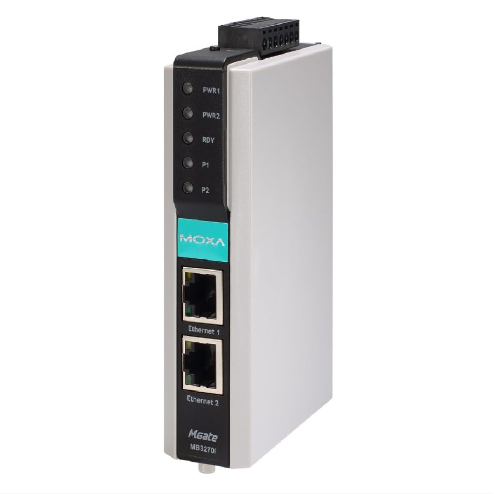 MGate MB3270I modbus -2-Port Advanced Modbus Gateway with 2 kV Isolation, 0 to 60C Operating Temperature