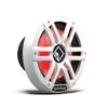 Rockford Fosgate M2D4-10S-G2 Color Optix 10" DVC 4-Ohm Multicolor LED Lighted Marine Subwoofer for Sealed Enclosure 400 Watts RMS / 1600 Watts Peak - White/Stainless view 3