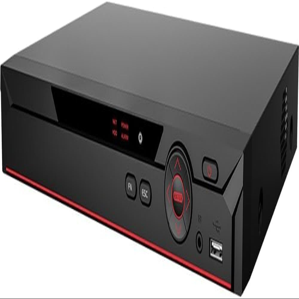 16 Channel Penta-Brid 5MP Mini 1U DVR, Support 16CH CVI/TVI/AHD/Analog up to 5MP, 8CH Additional IP up 6MP, 1 SATA HDD Slot, HDMI/VGA Output Digital Video Recorder 1000GB HDD Installed