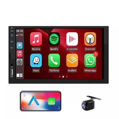 Double din 7 inch Android Car Radio Stereo Touch Screen,Wireless Apple CarPlay Android Auto,7 in Navigation Multimed Player 2G+32G, blutooth Backup Camera,Universal Head Unit,USB Playback, Charging