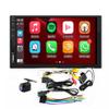 Double din 7 inch Android Car Radio Stereo Touch Screen,Wireless Apple CarPlay Android Auto,7 in Navigation Multimed Player 2G+32G, blutooth Backup Camera,Universal Head Unit,USB Playback, Charging view 2
